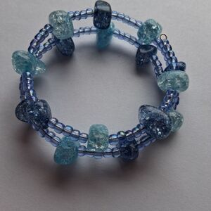 Hand Crafted Ocean Blue Bracelet